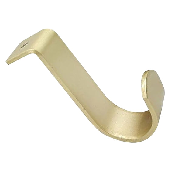 Ceiling Curtain Rod Bracket, Metal Curtain Rod Holder with Screw, Heavy Duty Curtain Rod Ceiling Mount Bracket for 1 Inch Rod, Sturdy Curtain Rod Hook for Home Office Patio, 1 Pc, 1.9x0.8x2.5"