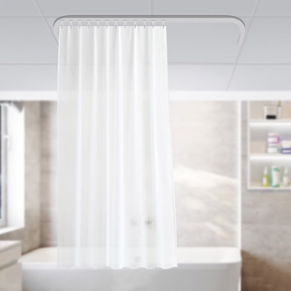Ceiling Curtain Track Bendable With Hook Curtain Rail System 12-18 Ft