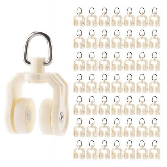 Ceiling Curtain Track Flexible Bendable Rollers Plastic Drapery Rail Sliding Glider for Shower