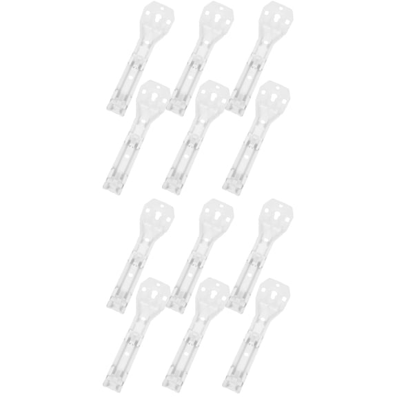 OULII Metal Curtain Track Brackets White for Wall and Ceiling Mounting Fine Finish