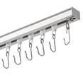 thumbnail image 1 of Ceiling Curtain Track Room Divider Curtain Rods Set with Hooks,3FT-6FT Adjustable Length Curtain Track,White, 1 of 9