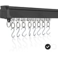 thumbnail image 1 of Ceiling Curtain Track Set - 3ft-16.4ft / 5 Meter - Ceiling Track for Curtains-Room Divider - Curtain Track Ceiling Mount For Living Room Bedroom Drop Ceiling Shower-Ceiling Track System  Black, 1 of 12