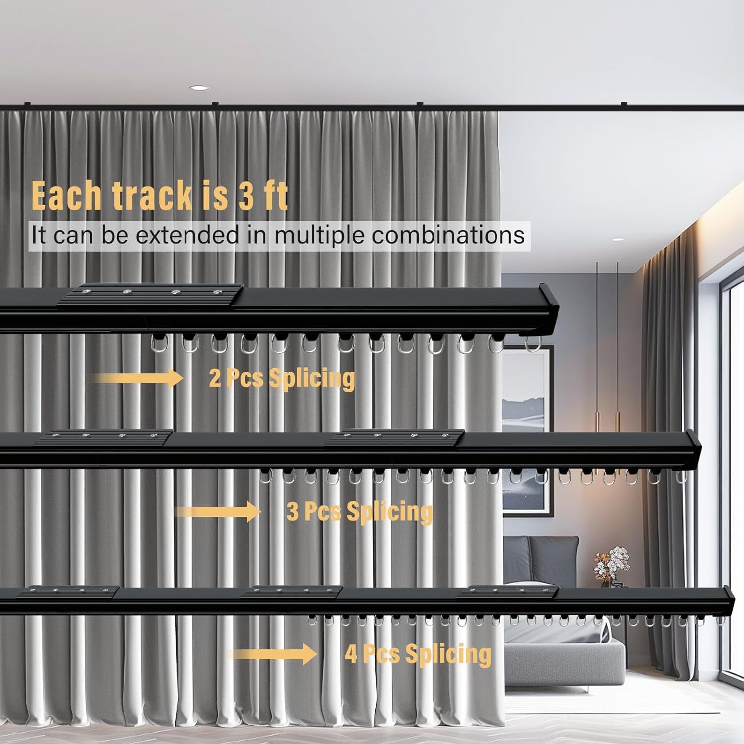 Ceiling Curtain Tracks,Curtain Track Wall Mount,Track Curtains Rod