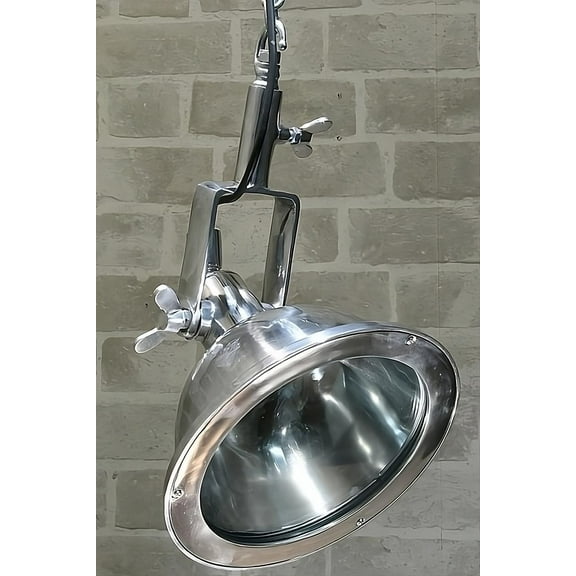 Ceiling Decor Nautical Theme Smooth Aluminum Metal Hanging Cargo Pendant Light Fixture