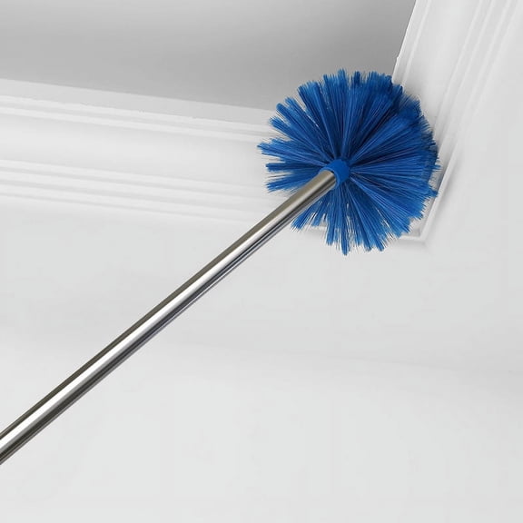 Ceiling Duster with Extendable Pole - 3 Section Long Handle Cleaning Tool with Dusting Head for High Windows, Fans, Blinds, and Hard to Reach Areas