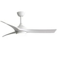 thumbnail image 1 of Sofucor Ceiling Fan 52 Inch Ceiling Fans with Lights Remote Control, Outdoor Low Profile White Ceiling Fan with Light 6-Speed 3 CCT Dimmable 3-Timer 5 ABS Blade, 1 of 12