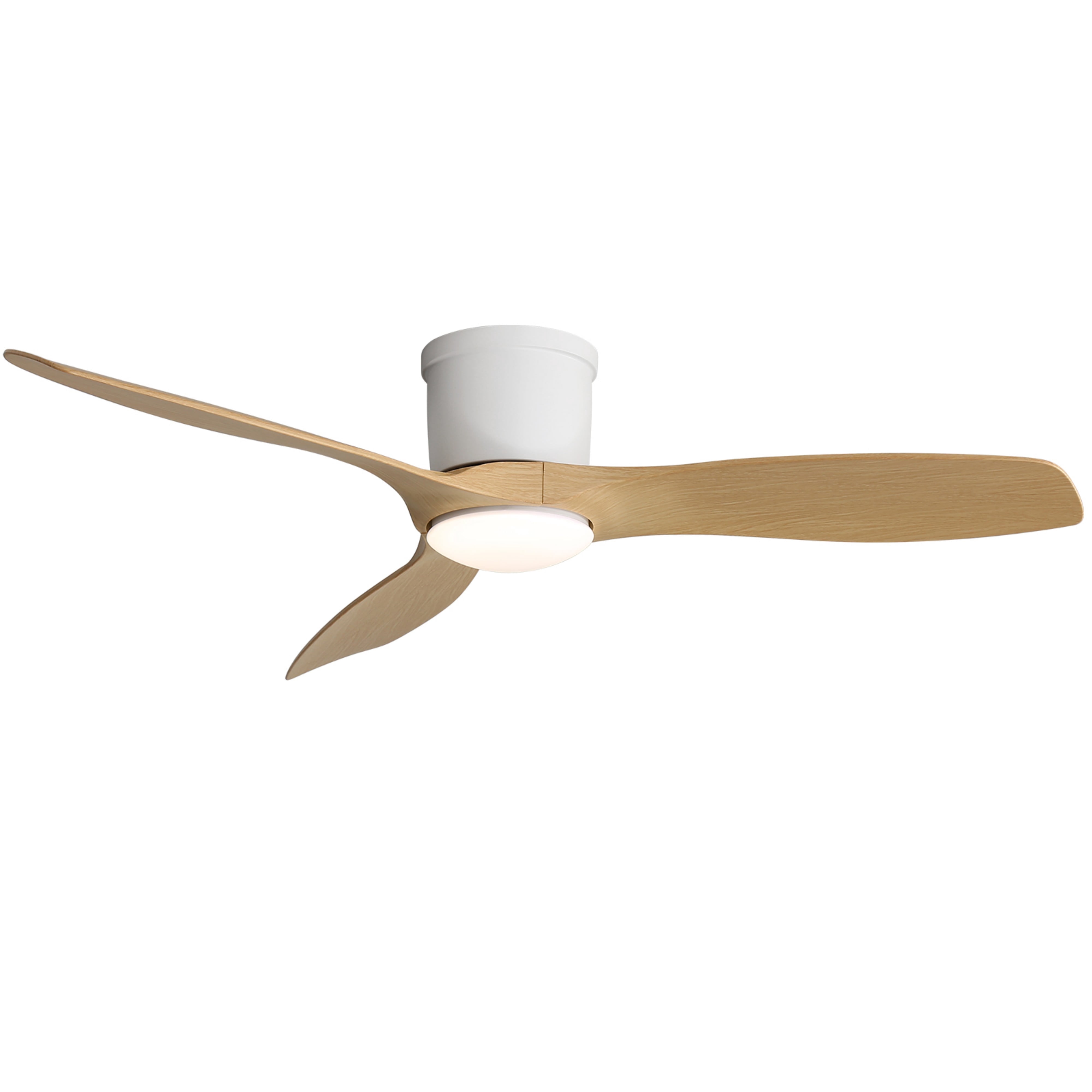 Sofucor Ceiling Fan 52-Inch Flush Mount Ceiling Fan with Integrated LED Light and Remote Control,Smart Ceiling Fan