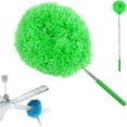 thumbnail image 1 of Ceiling Fan Cleaner Duster with Extension Pole, 2025 New Reusable Microfiber High Ceiling Fan Adjustable from 11.8 to 31.49 Inches for Cleaning Door Window Top Furniture (Blue), 1 of 10