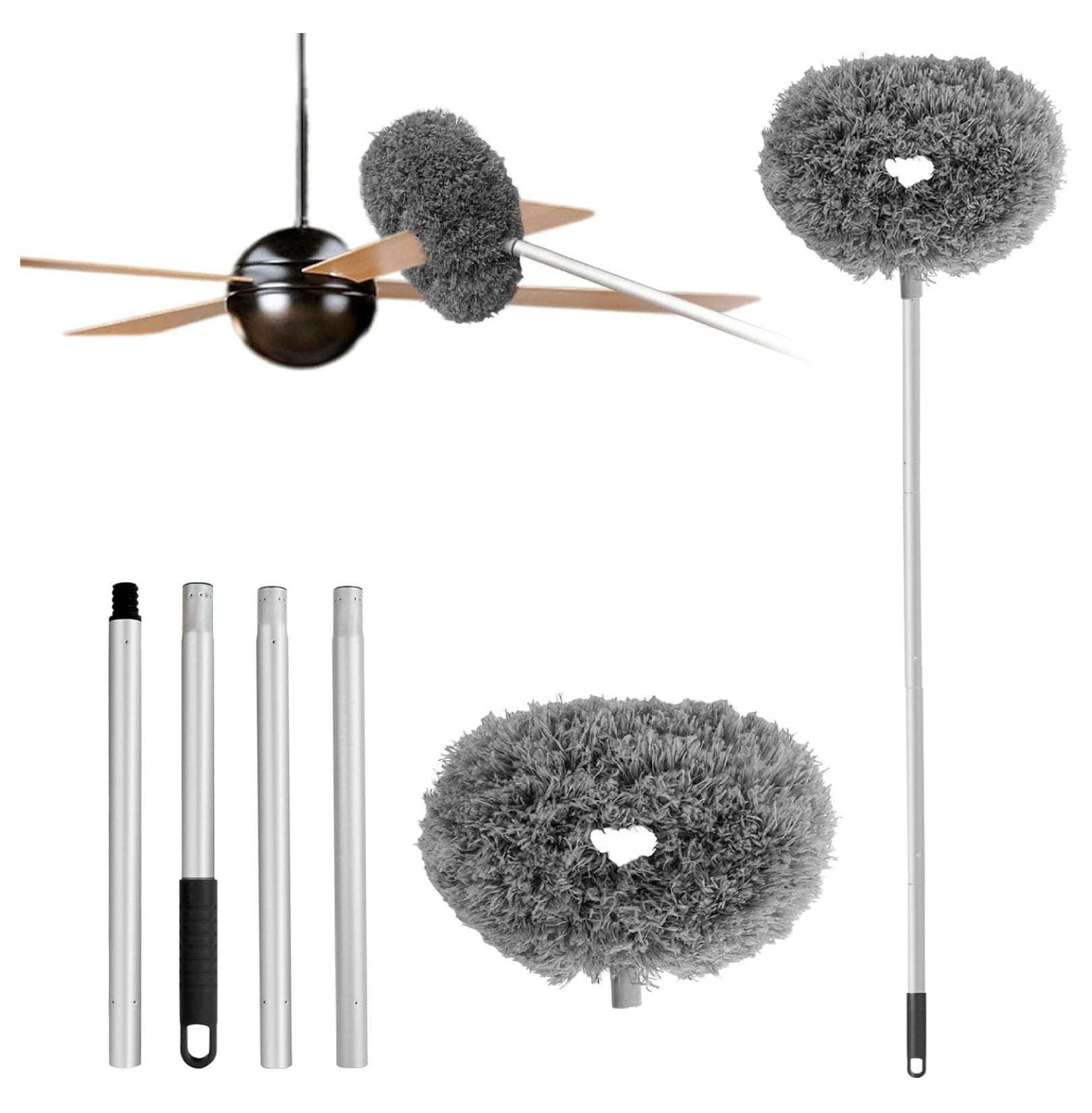 Ceiling Fan Cleaner Duster Reusable Microfiber Ceiling Fan Blade