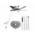 thumbnail image 1 of Ceiling Fan Cleaner Duster Reusable Microfiber Ceiling Fan Blade Cleaner Removable Duster with Extension Pole Adjusts 13 to 49.7 Inch for Cleaning Walls Bookshelves Furniture Door Window Top (Gray ), 1 of 5