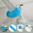 thumbnail image 1 of Ceiling Fan Cleaner Duster Reusable Microfiber Ceiling Fan Blade Cleaner Removable Duster with Extension Pole Adjusts 13 to 49.7 Inch for Cleaning Walls Bookshelves Furniture Door Window Top (Blue), 1 of 4
