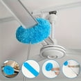 thumbnail image 1 of Ceiling Fan Cleaner Duster Reusable Microfiber Ceiling Fan Blade Cleaner Removable Duster with Extension Pole Adjusts 13 to 55 Inch for Cleaning Walls Bookshelves Furniture Door Window Top Blue, 1 of 7