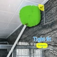 thumbnail image 1 of Ceiling Fan Cleaner Duster Reusable Microfiber Ceiling Fan Blade Cleaner Removable Duster with Extension Pole Adjusts 13 to 67 Inch for Cleaning Walls helves Furniture Door Window Top (Green), 1 of 8