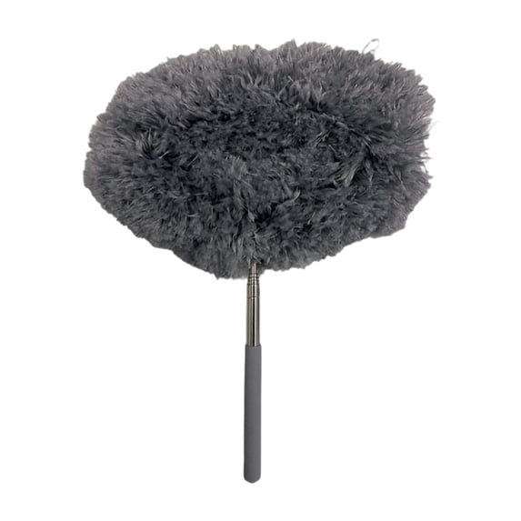 Ceiling Fan Cleaner Duster Reusable Microfiber Ceiling Fan Blade Cleaner Removable Duster with Extension Pole ,Adjusts for Cleaning Walls Bookshelves Furniture Door Window Top (Gray)