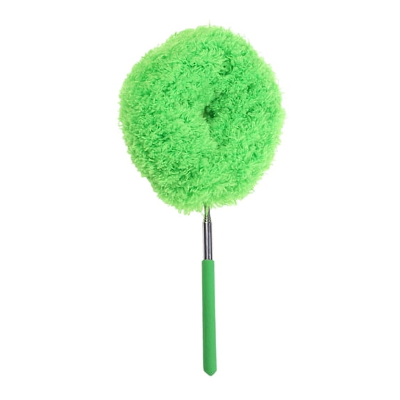 Ceiling Fan Duster with Extendable Pole Electrostatic Microfiber Head for High Reach Cleaning of Fans Blinds Furniture and Hard to Reach Areas 30 Inch Green