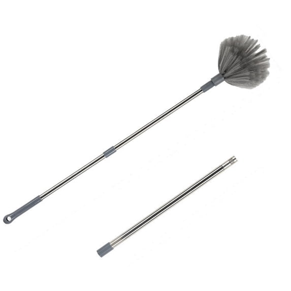 Ceiling Fan Duster with Extension Pole Stainless Steel 90 in Extra Long Microfiber Bendable, Extended Duster for High Ceilings and Fans Detachable Washable