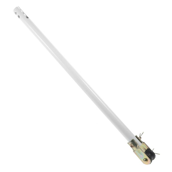 Portable White Ceiling Fan Extension Rod for Pendant Light Installation in Rooms, Adjustable Length, Easy to Install