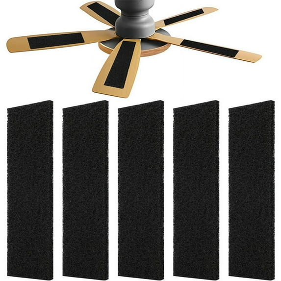 Ceiling Fan Filters for Blades 5-Pack Set Air Filters with Activated Charcoal Odor Eliminator & Air Purifiers