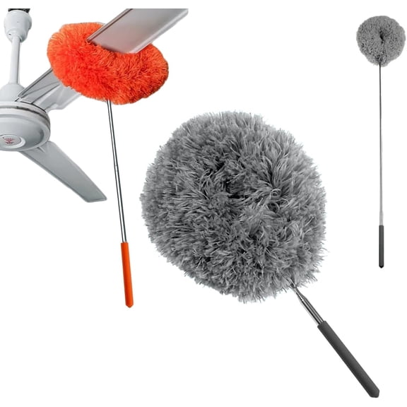 Ceiling Fan & Household Dust Buster, 2025 New Extendable Ceiling Fan Cleaner Duster with Telescopic Pole from 11.8to31.49 Inches for Cleaning Ceiling-Fan Blades Door Window Top Furniture