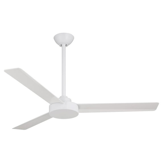 Ceiling Fan In Contemporary Style 11.75 Inches Tall By 52 Inches Wide-Flat White Finish-Flat White Blade Color Minka Aire Fans F524-Whf