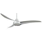 Ceiling Fan In Contemporary Style 12.5 Inches Tall By 52 Inches Wide-Silver Finish-Silver Blade Color Minka Aire Fans F843-Sl