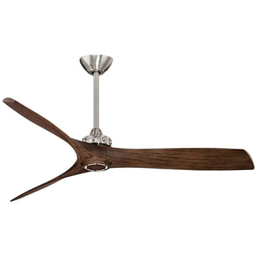 Ceiling Fan In Transitional Style 11.5 Inches Tall By 60 Inches Wide-Brushed Nickel Finish-Medium Maple Blade Color Minka Aire Fans F853-Bn/Mm