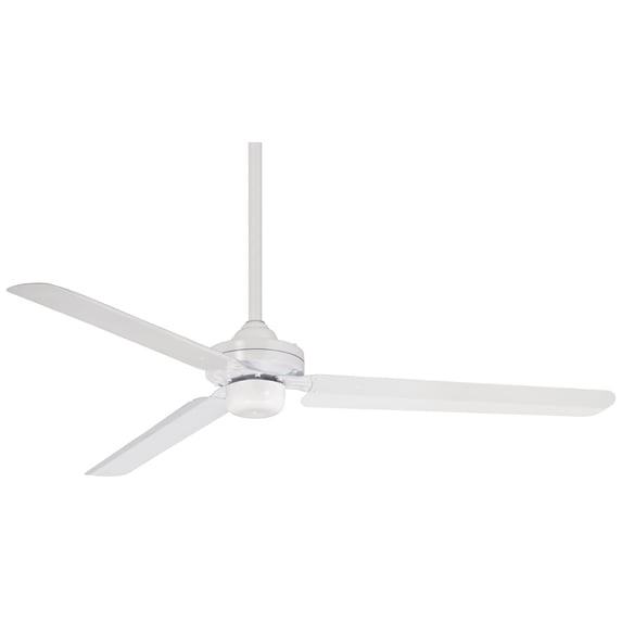 Ceiling Fan In Transitional Style 13.63 Inches Tall By 54 Inches Wide-Flat White Finish-Flat White Blade Color Minka Aire Fans F729-Whf