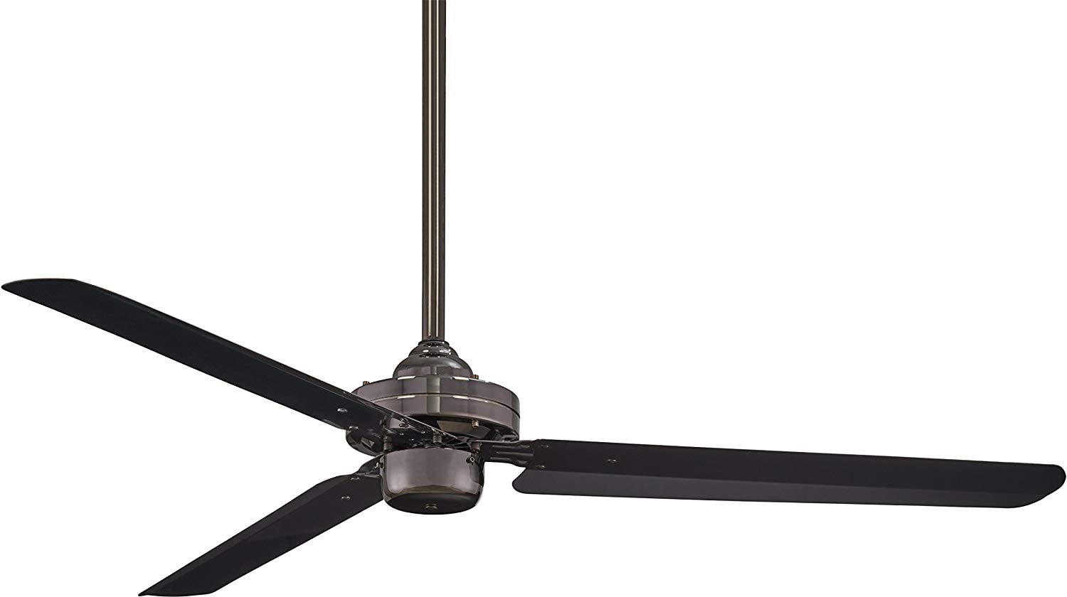 54" Gun Metal Industrial Ceiling Fan with Remote and Lighting