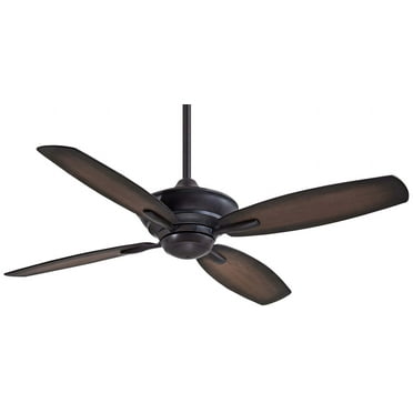 Ceiling Fan In Transitional Style 13 Inches Tall By 52 Inches Wide-Kocoa Finish Finish-Dark Maple/Medium Maple Blade Color Minka Aire Fans F513-Ka
