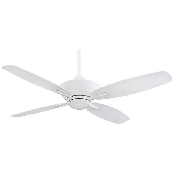 Ceiling Fan In Transitional Style 13 Inches Tall By 52 Inches Wide-White Finish-White Blade Color Minka Aire Fans F513-Wh