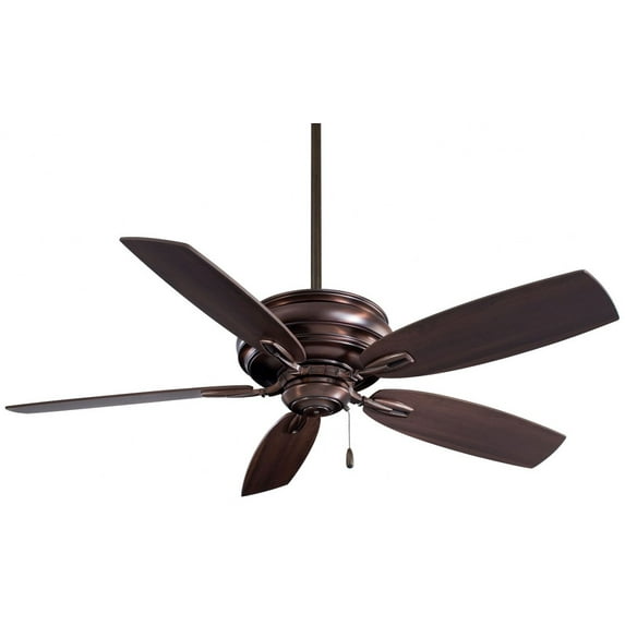 Ceiling Fan In Transitional Style 16.5 Inches Tall By 54 Inches Wide-Dark Brushed Bronze Finish-Dark Maple Blade Color Minka Aire Fans F614-Dbb