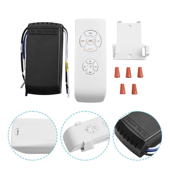 Ceiling Fan Lamp Light Remote Control Kit Light Dimmer Timing Wireless receiver 110V