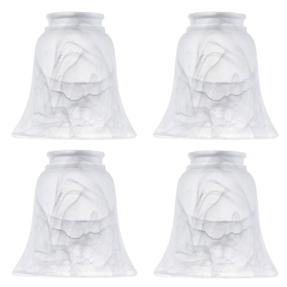 Ceiling Fan Light Covers Style-3 Transitional Bell Frosted Shade Replacement Accessory