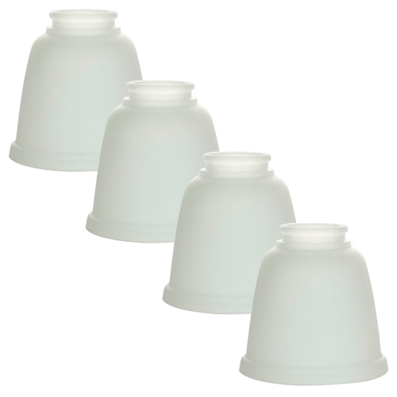 Ceiling Fan Light Covers White Frosted 4-Pack Replacement Shades