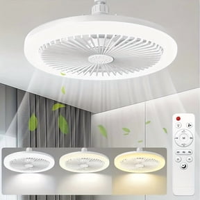 Ceiling Fan Light Kit with Remote - Dimmable 3000K6500K LED, 3 Color Temperatures & Timer Night Light, Fits Standard E26/Bayonet Fan Light Sockets, Easy Install Replacement for Hunter Hampton Bay
