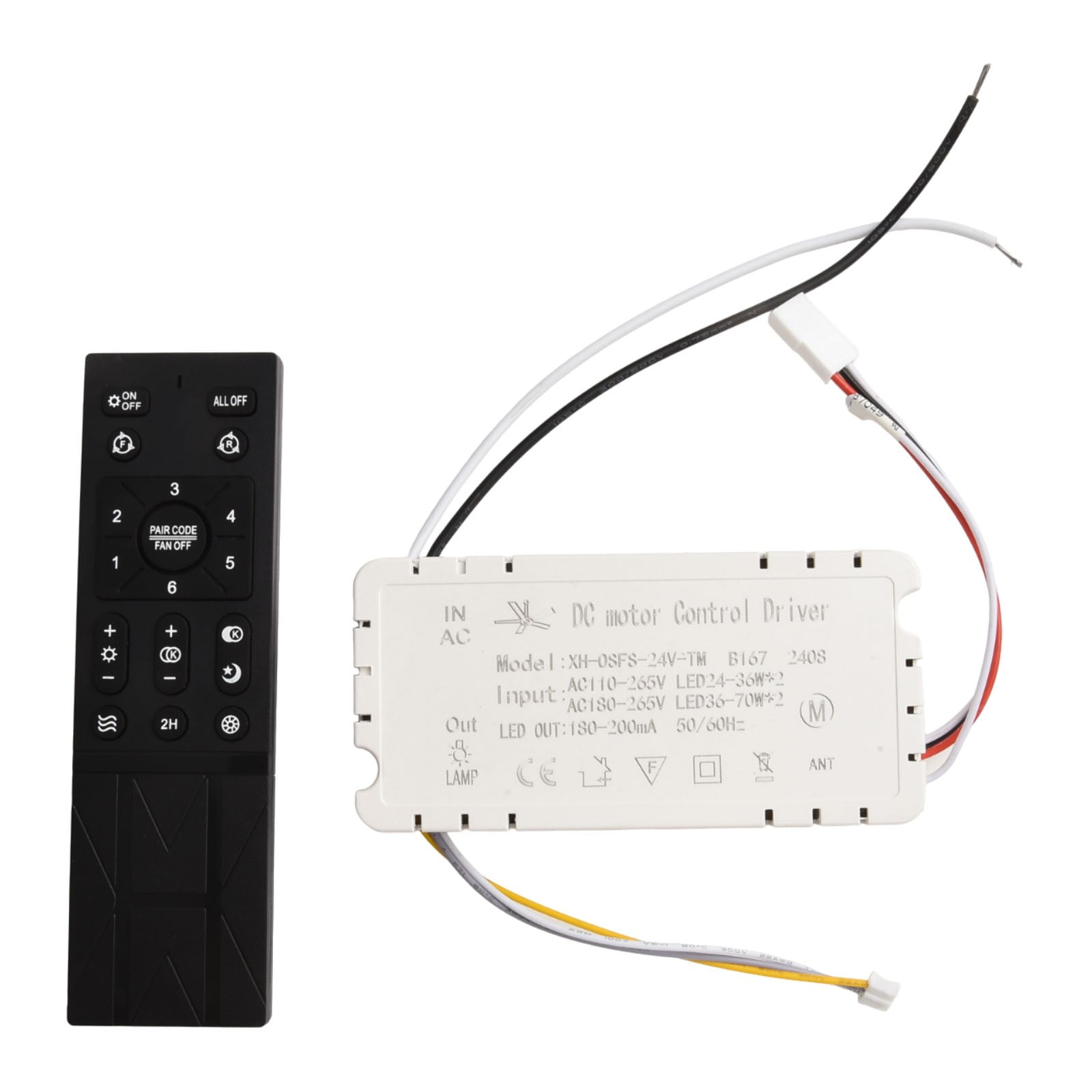 Ceiling Fan Light Remote Control Dimmable Controller Driver accessories ...