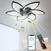 Ceiling Fan Light and Remote FIMEI Ceiling Light with Fan 3 Colors 6 Wind Levels