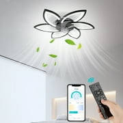 Ceiling Fan Light and Remote FIMEI Ceiling Light with Fan 3 Colors 6 Wind Levels