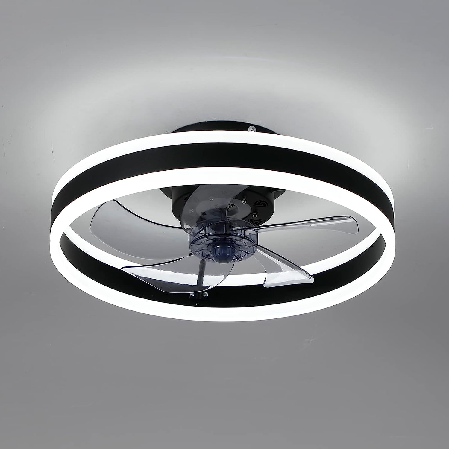 Ceiling Fan with Lights,19.7''LED Remote Control 3Color Dimmable