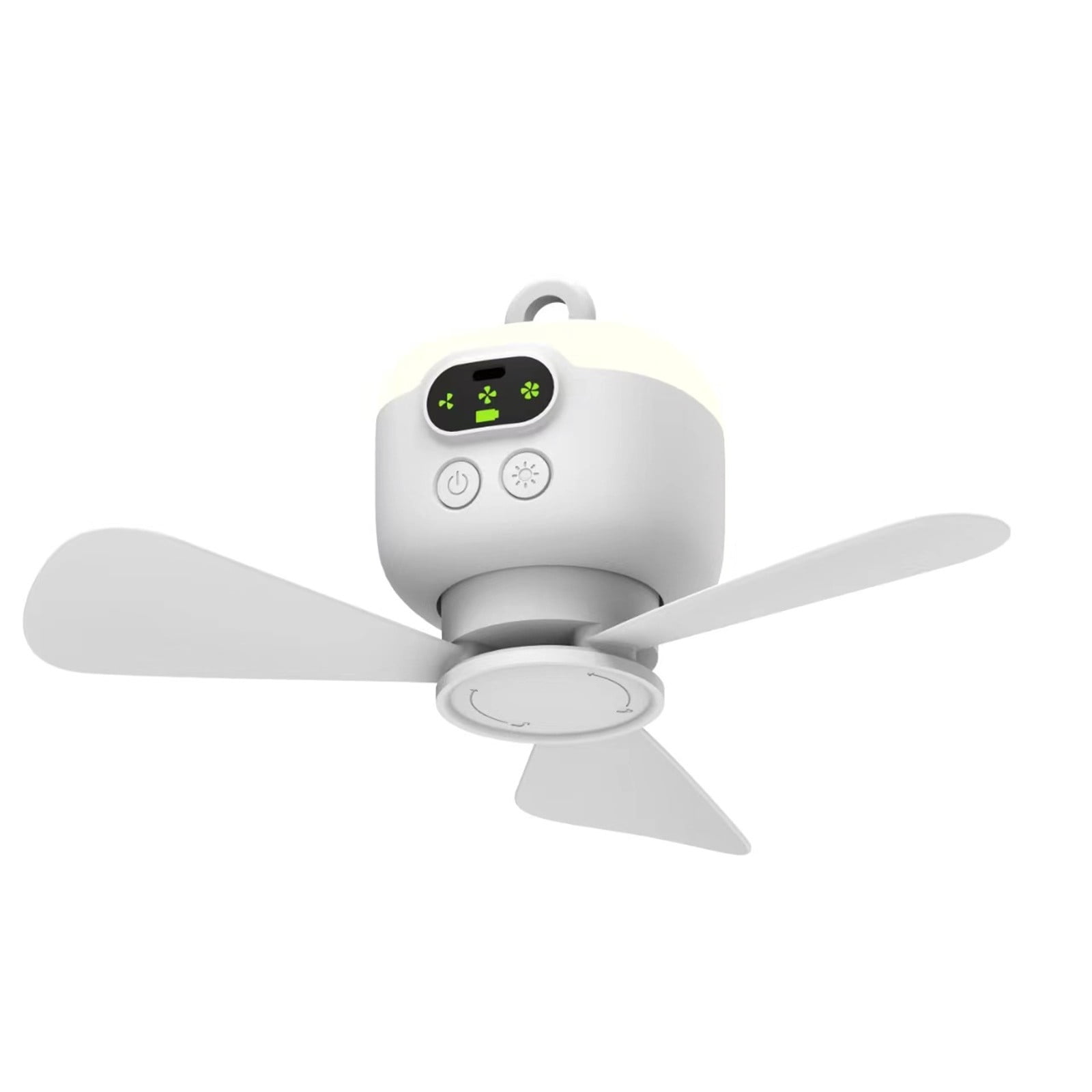 Ceiling Fan with Lights Remote Control Wireless Rechargeable Fan Light ...