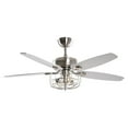 thumbnail image 1 of Ceiling Fan Parrot Uncle Fandeliers Chandelier Ceiling Fan with Light Indoor Ceiling Fan with Remote Control 52 inch, Brushied Nickel, 1 of 9