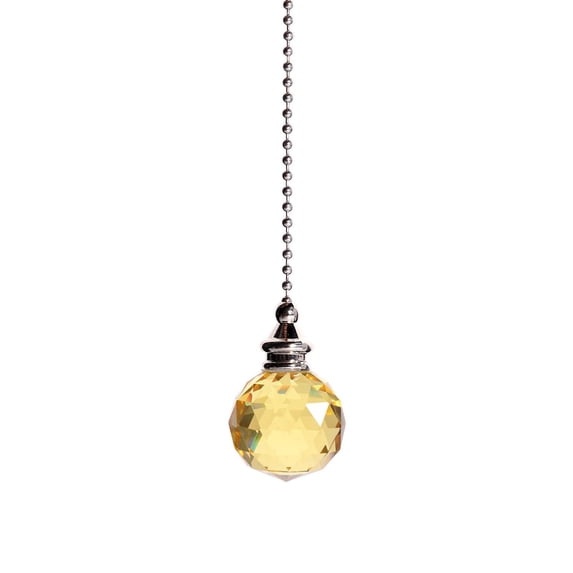 Ceiling Fan Pull Chain Decorative Extension with Clear Ball for Ceiling Light and Fan Stylish and Functional