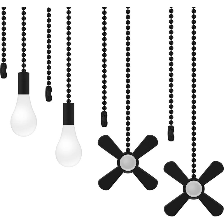 12 in. White Light Bulb and Fan Pull Chain Set