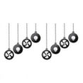 thumbnail image 1 of Ceiling Fan Pull Chain Set, 8Pcs Light Bulb and Fan Pattern Pull Chain Ceiling Fan Chain Extender with Ball Fan Chain, 1 of 6