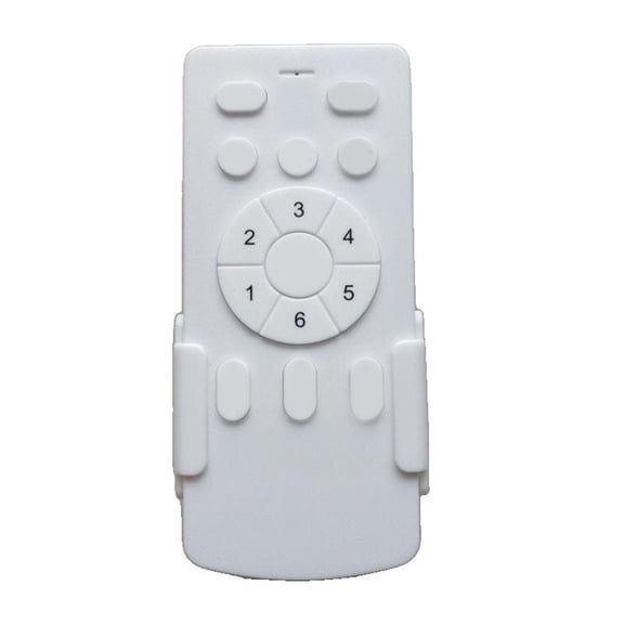 Ceiling Fan Remote Control 6Speed Adjustable Frequency Remote Control Receiver White