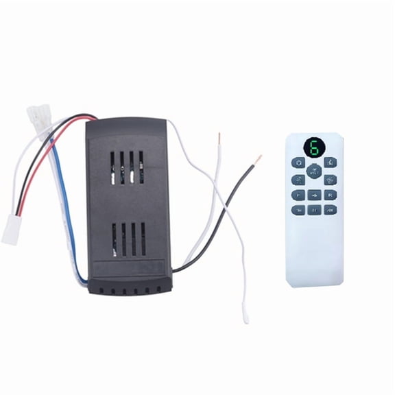 Ceiling Fan Remote Control Kit 40W 6-Speed Timing Function Replacement Remote for DC Ceiling Fans & Lights
