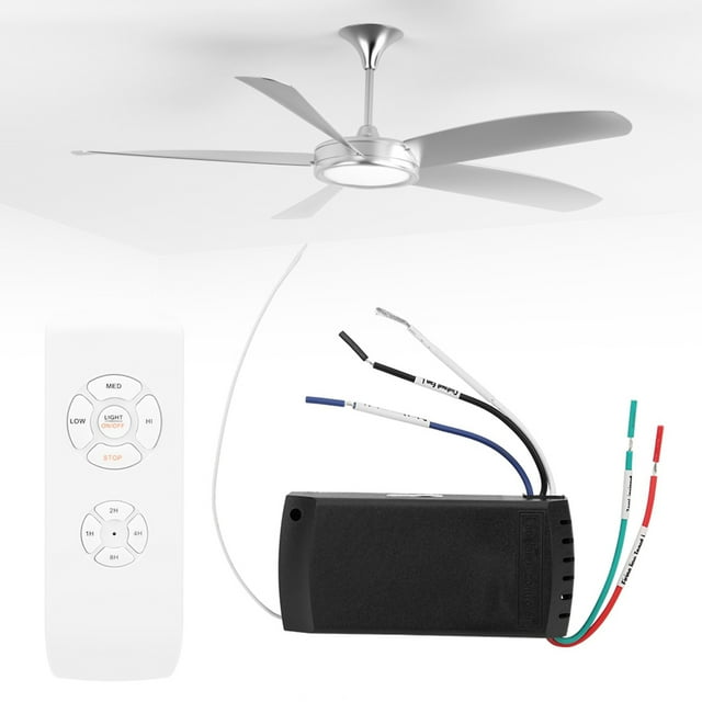 Ceiling Fan Remote Control Kit, English Universal Wireless Smart Remote Control Light Remote