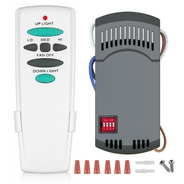Ceiling Fan Remote Control Kit with Up Down Light, Replacement for Hampton Bay Harbor Breeze Hunter Westinghouse, 3-Speed Remote Replace UC7078T UC7080T CHQ7078T L3H2010FANHD Fan-HD6 FAN-28R