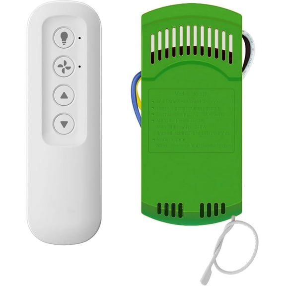 Ceiling Fan Remote Control Kit with Receiver, Replacement for Hunter 99770, 99772, 99392, 99813, Universal 3-Speeds Remote Control Kit, Fans Control with Dimmer