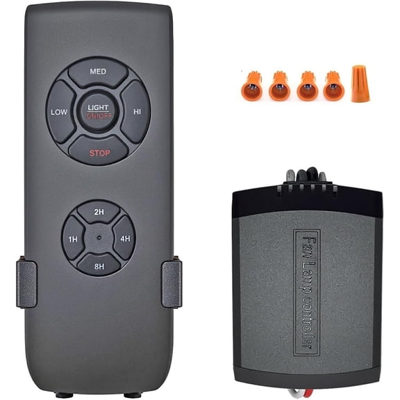Ceiling Fan Remote Control Kit, Small Size Receiver Ceiling Fan Remote Control Control for Hunter/Harbor Breeze/Westinghouse/Honeywell Ceiling Fan Small Size